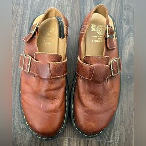 DR MARTENS JORGE MADE IN ENGLAND CLASSIC LEATHER SLINGBACK MULES
